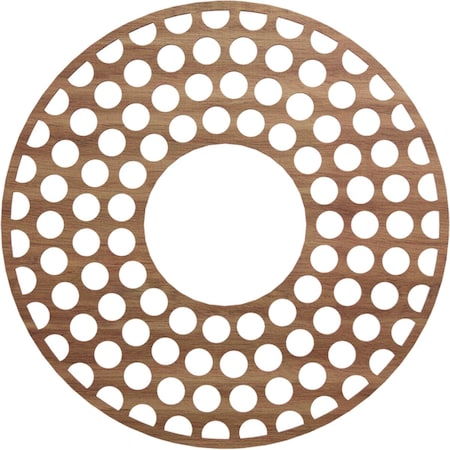 Fink Wood Fretwork Pierced Ceiling Medallion, Walnut, 28OD X 10 1/8ID X 1/4T